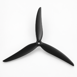 9045 9-inch three-blade propeller in black carbon-fiber nylon
