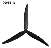 9045 9-inch carbon fiber nylon propeller