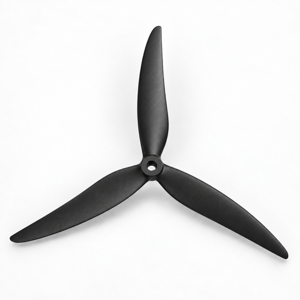JL-JY00004 10-inch three-blade propeller in reinforced PA66 nylon